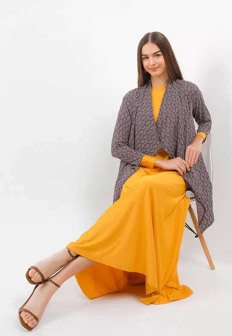 Lana Maxi Dress W/ Printed Jacket