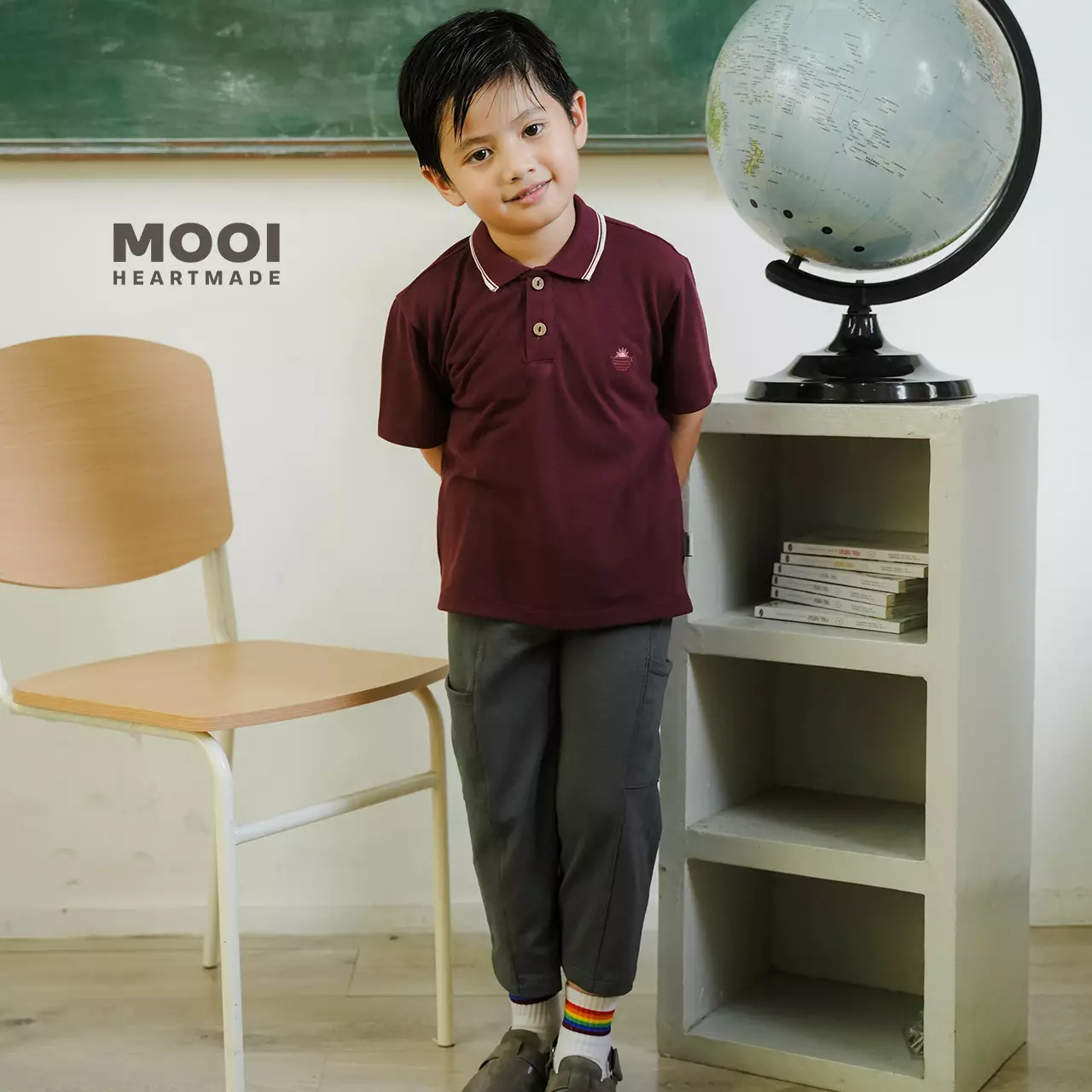Mooi Celana Panjang Anak Laki-Laki Frey Long Pants - Brown Sand