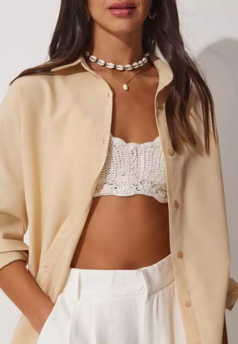 Oversize Long Basic Shirt