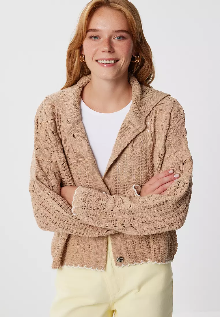Openwork Knit Cardigan