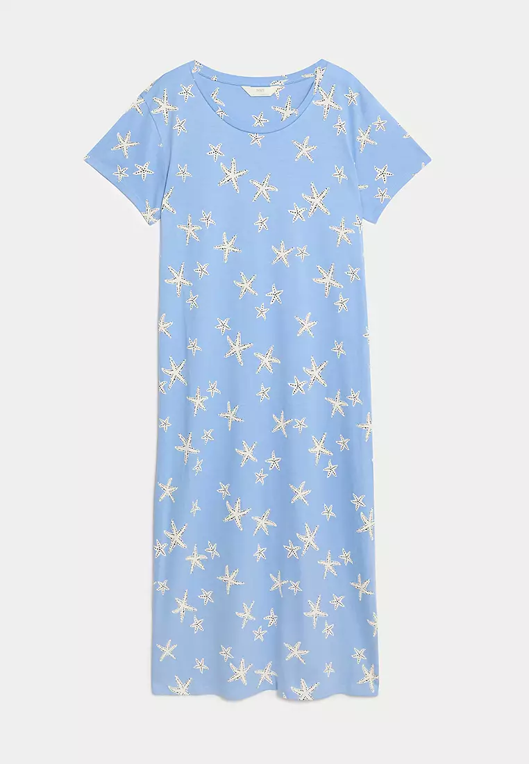 Cotton Modal Printed Nightdress