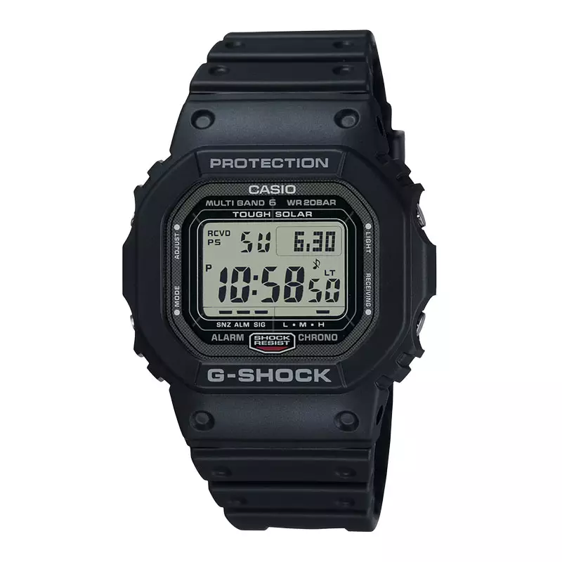 Jam Tangan Pria Casio G-Shock GW-5000U-1ER Square Tough Solar Men Digital Dial Black Resin Band