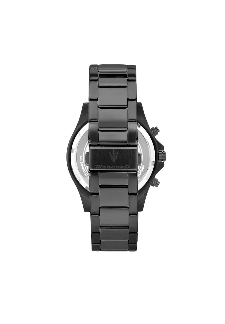 Maserati SFIDA 44mm Black Silicon Chronograph Watch For Men - R8871640002