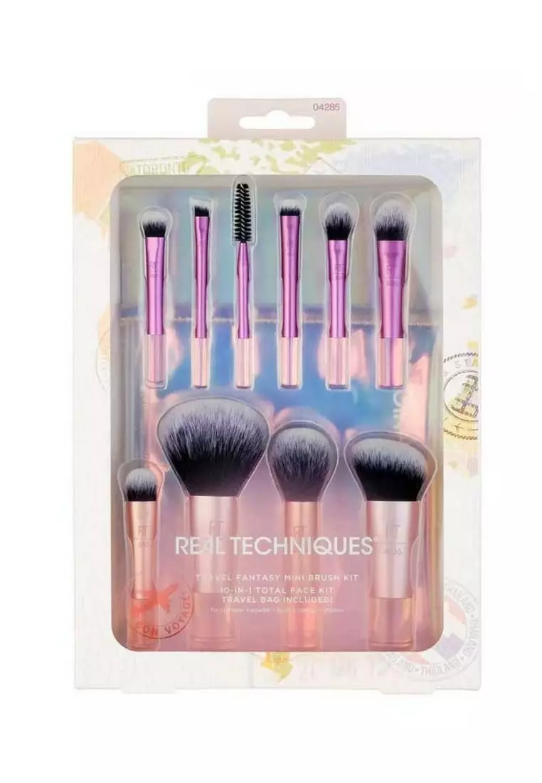 Real Techniques Travel Fantasy Mini Brush Set 10 in 1 total