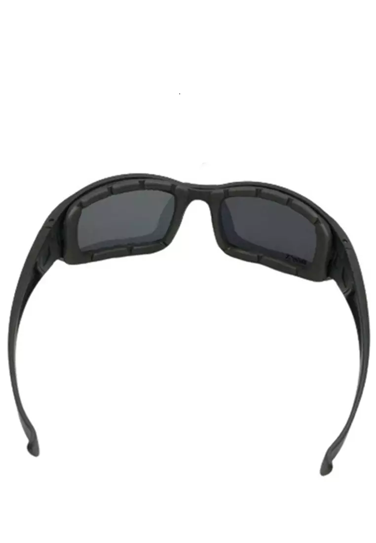 Elodie Kacamata Sepeda Dengan 4 Lensa Sport Sunglasses Design Ergonomic Material Plastic ORIGINAL - Black