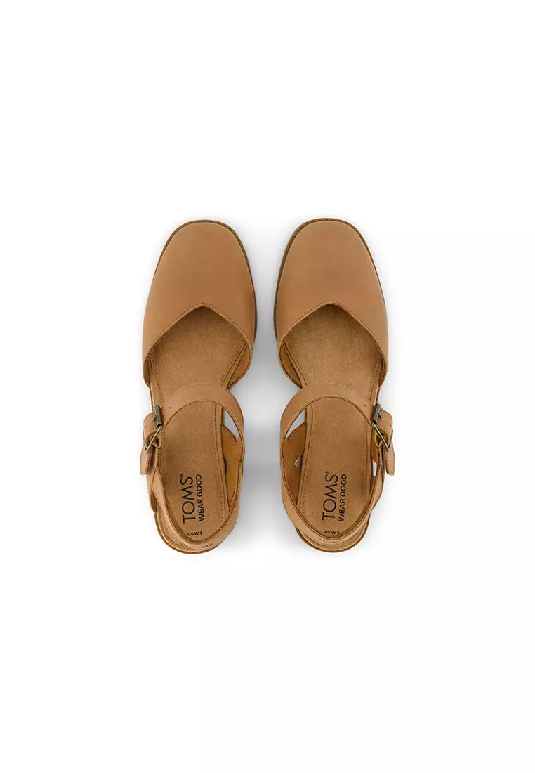 TOMS Women Jaclyn Brown Leather Heels