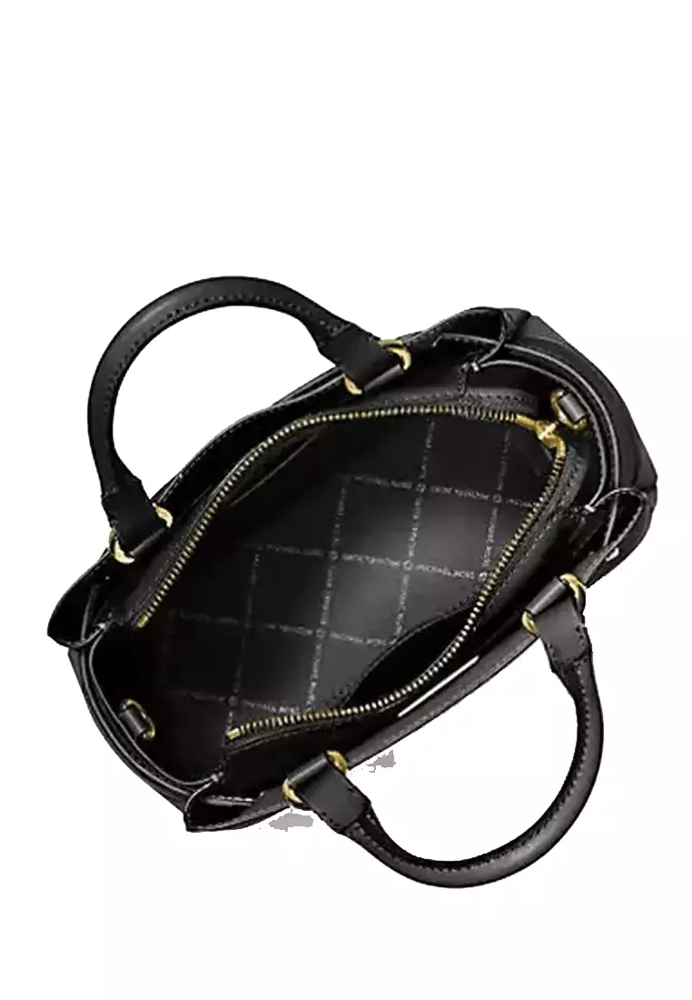 Michael michael kors mercer store belted pebble leather satchel