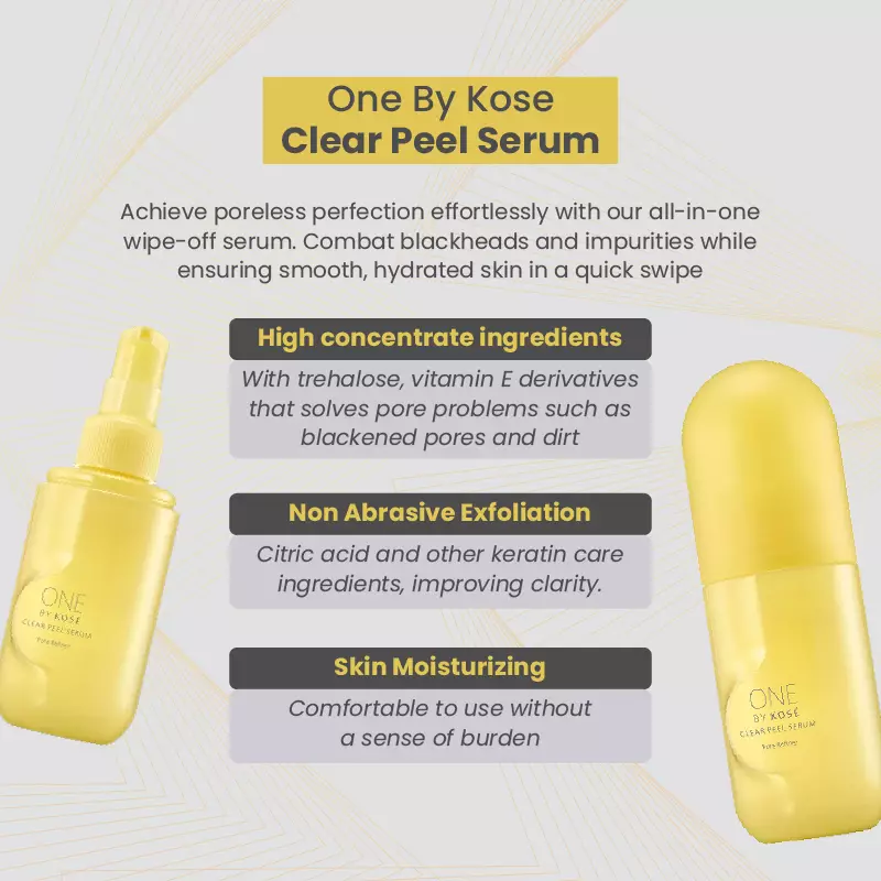 One By KOSE Clear Peel Serum - 20ml / Pore Serum