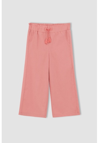 DeFacto pink Cotton Trousers E7B9AKAF02BF6FGS_1