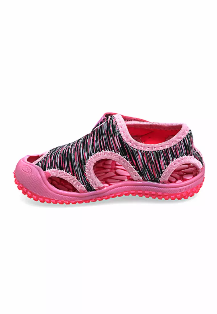 Mians Sandal Anak Casual Cute Anti Slip Comfortable Material Rubber Cotton ORIGINAL - Pink