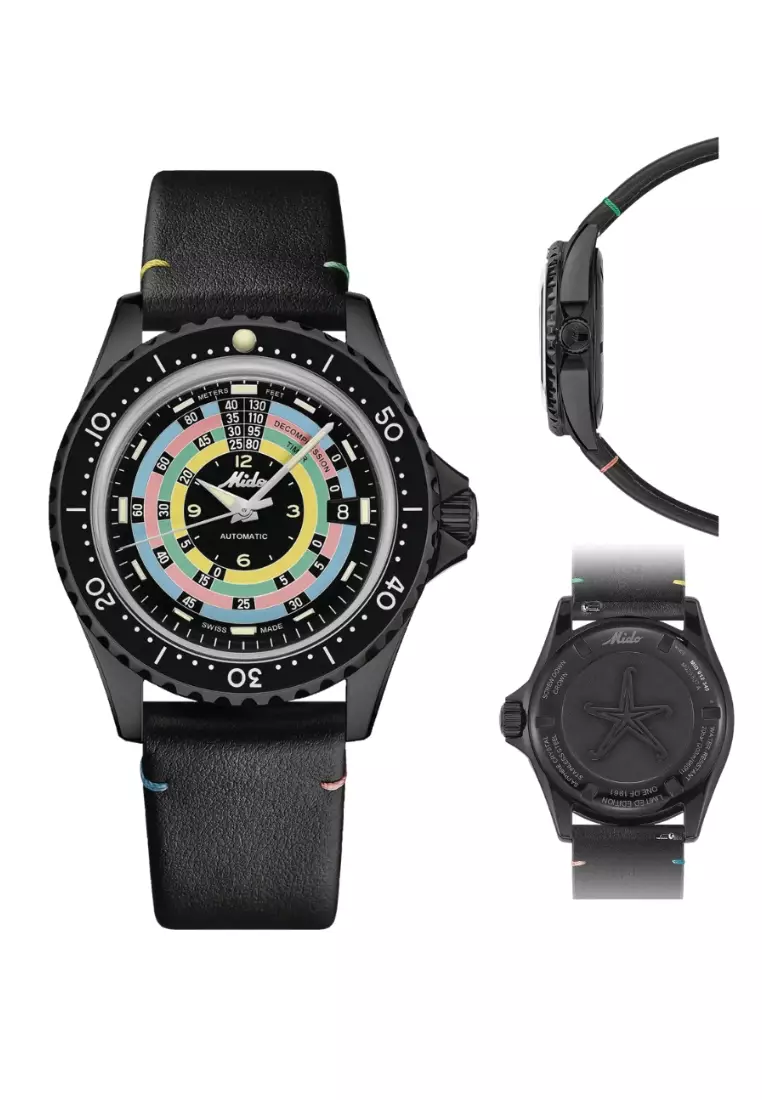 MIDO 瑞士美度 Ocean Star Decompression Timer 1961 自動機械腕錶限量版 (附額外兩條錶帶) M0268073305100