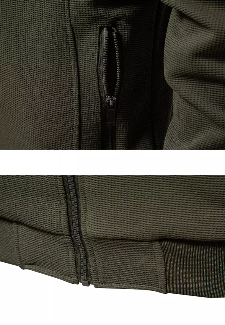 Stand Collar Slim Zipper Jacket AX-JK502