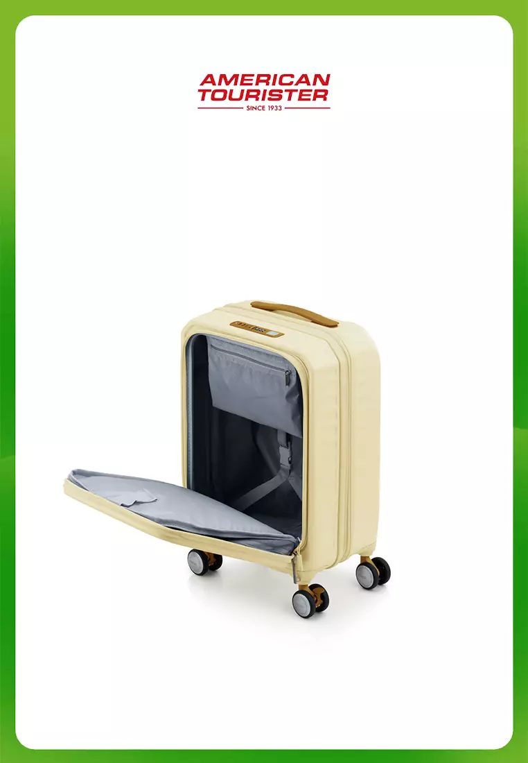 American Tourister Koper Hardcase Frontec Cabin 19 Inch Exp TSA OS - Soft Yellow