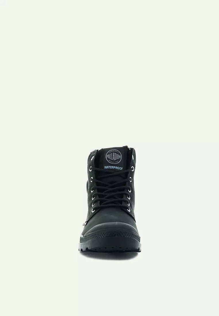 Palladium Stivali Uomo Pampa Sport Cuff WPS – Combat Boots Neri, Caldi E Imbottiti