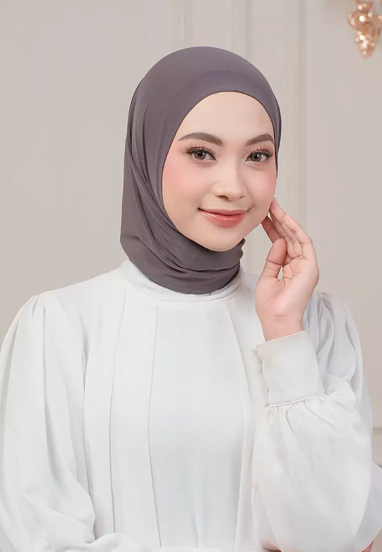 HIJAB INSTAN QIARA - DARK GREY