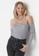 Trendyol grey Off The Shoulder Jumper 2296DAABAEFEC0GS_5