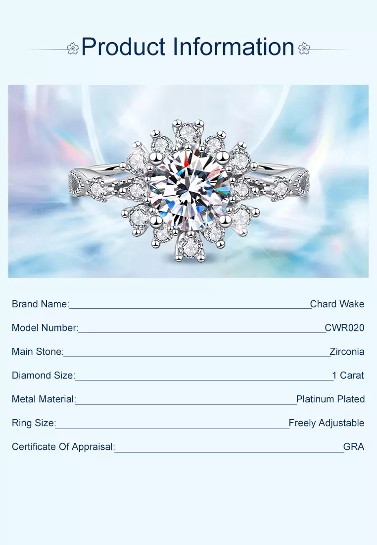 Cincin Wanita Original Berlian Adjustable Size Perhiasan Tunangan Cincin Cewel Fashion Korea Rings