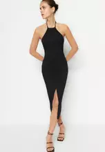 Buy Trendyol Fringe Detail Halter Neck Dress 2024 Online
