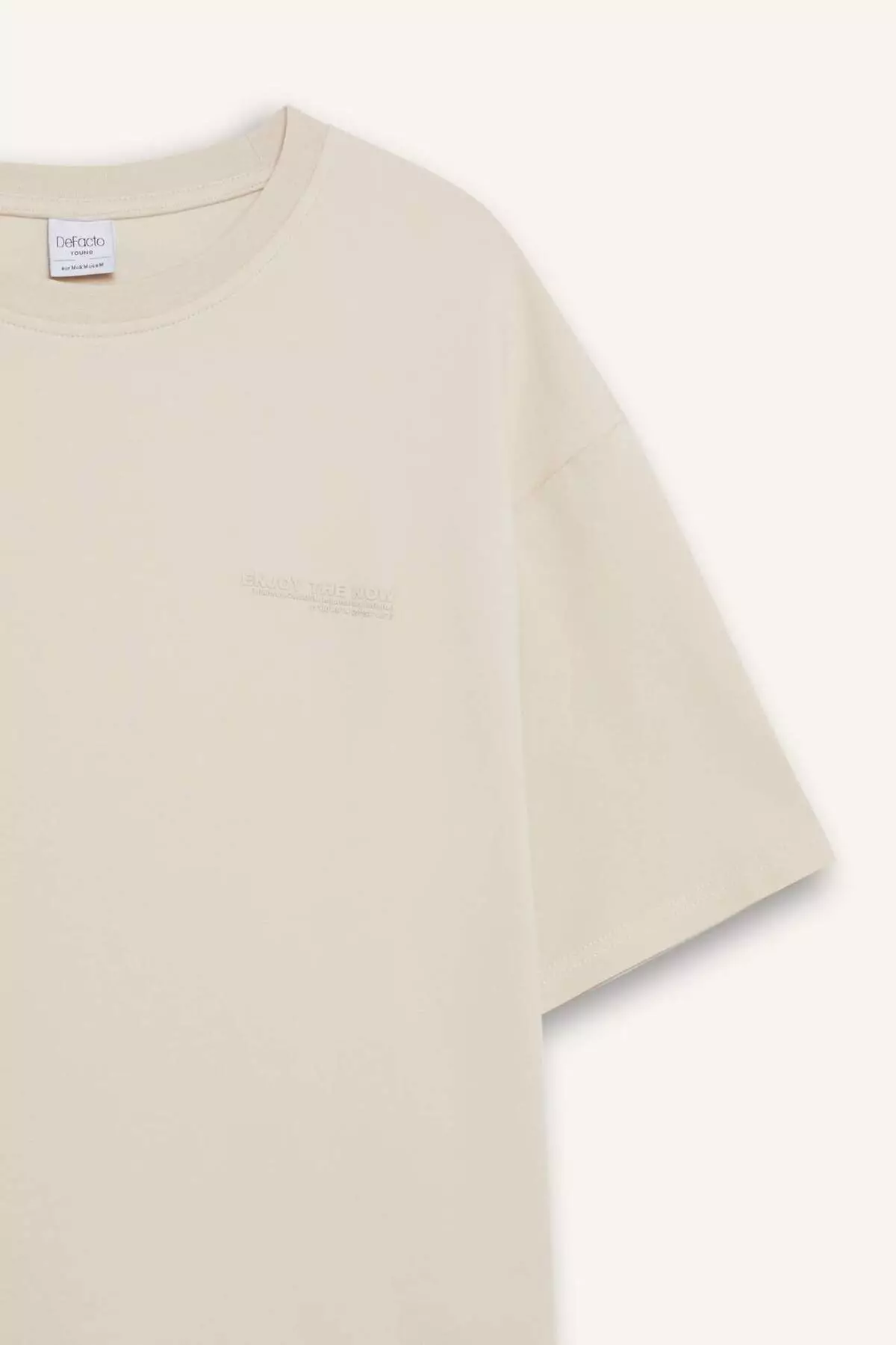 Boxy Fit Crew Neck Printed Short Sleeve T-Shirt E3460Ax25Sp