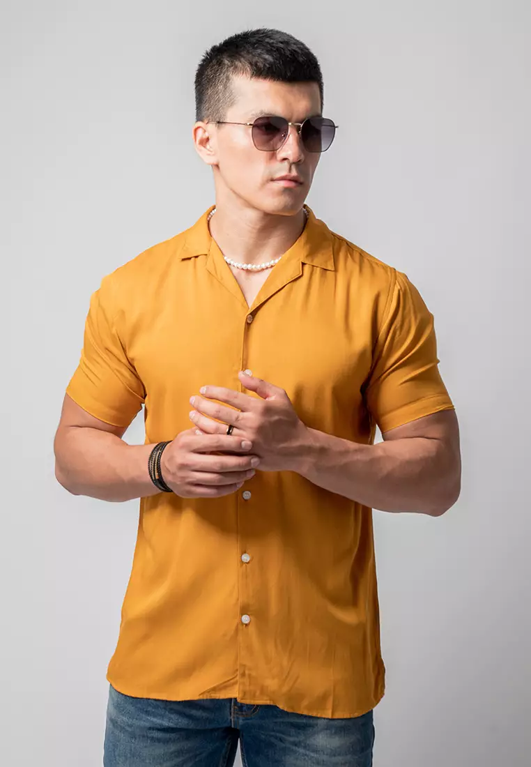 Cuban Copper Brown Casual Shirt