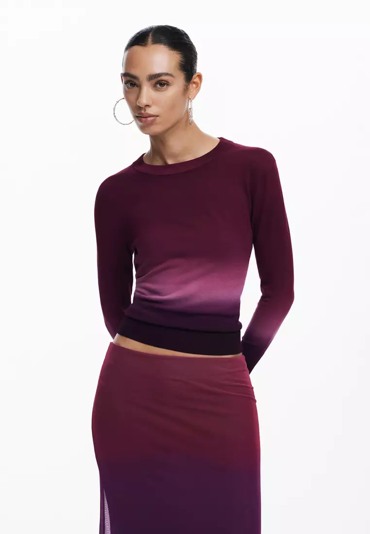 Gradient flowy skirt