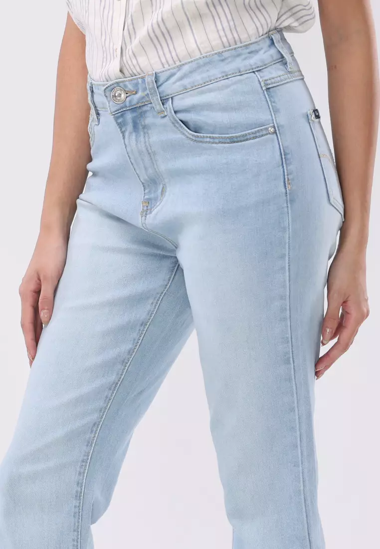 Denim Long Pants Flare Ladies