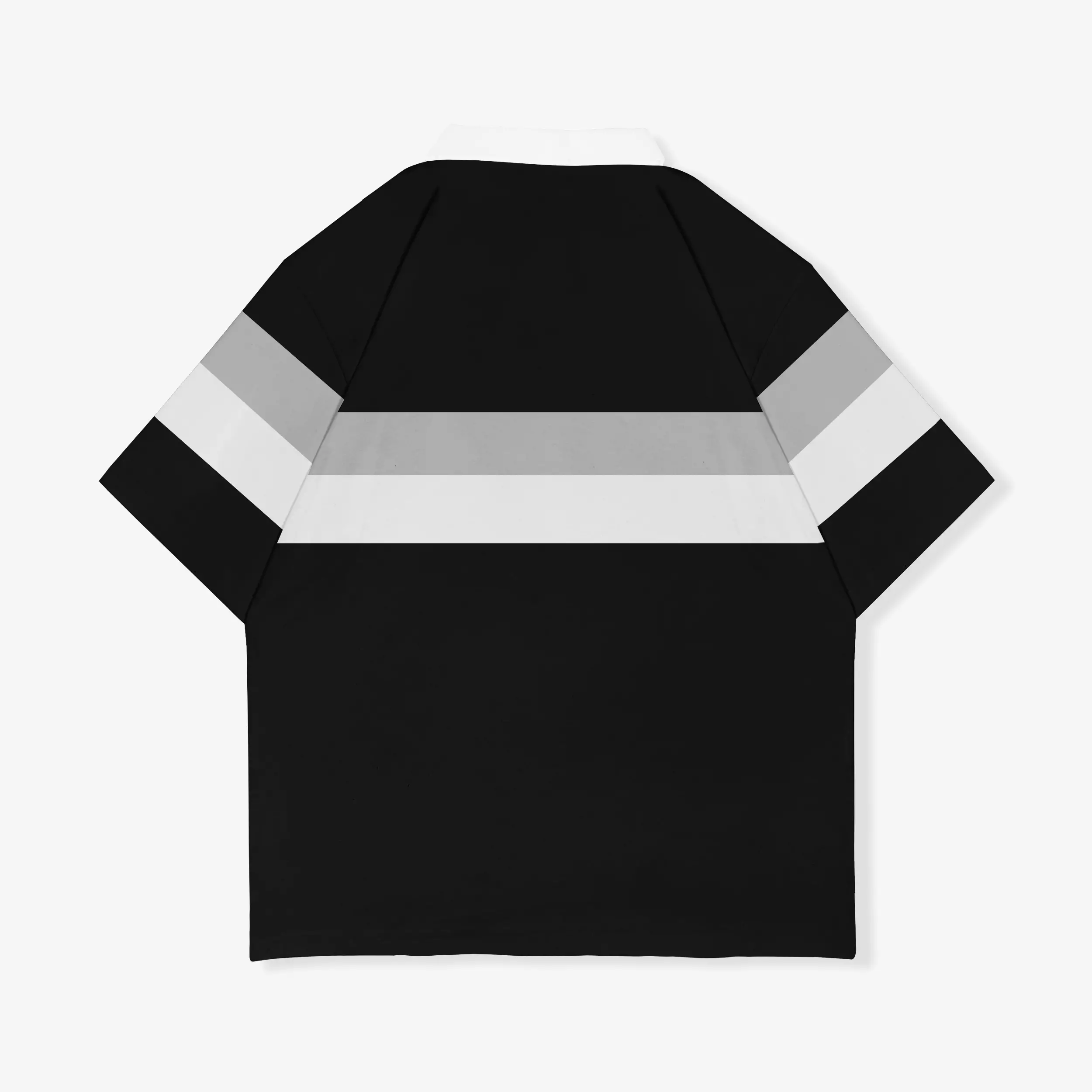 OOTDSUPPLY Oversize Rugby Polo V.3 Enthusiast Threetone | Kaos Polo Shirt Pria dan Wanita PSRGBV3003