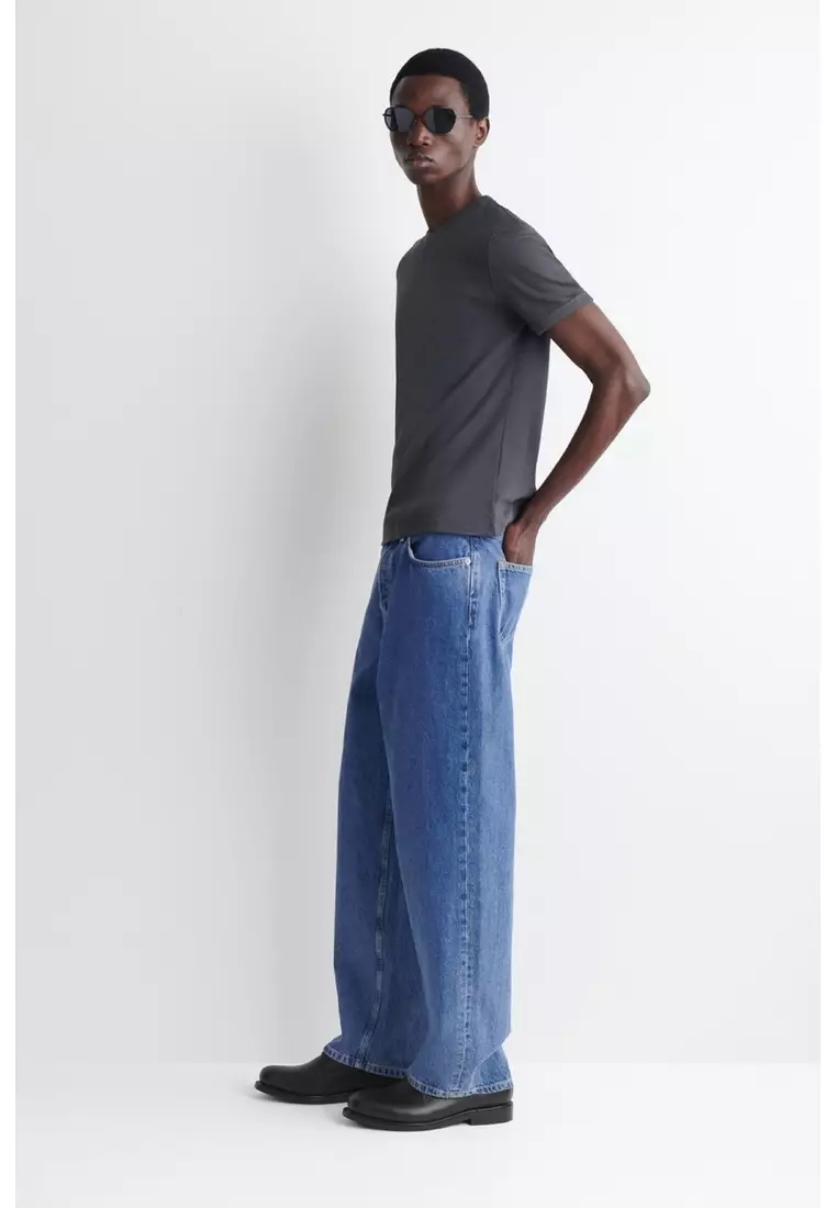 SLIM RIBBED COTTON T-SHIRT