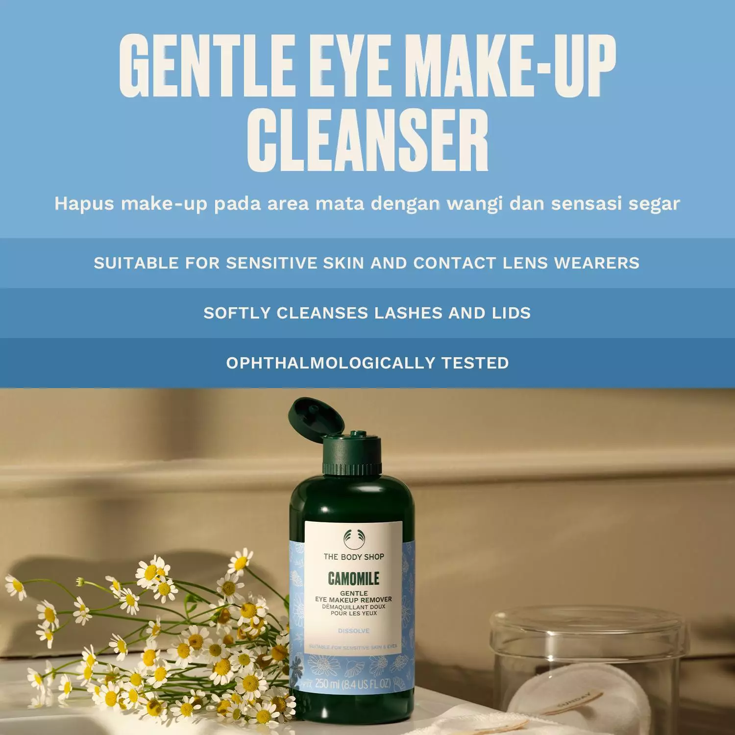 Camomile Gentle Eye Make Up Remover Cleanser 250ml