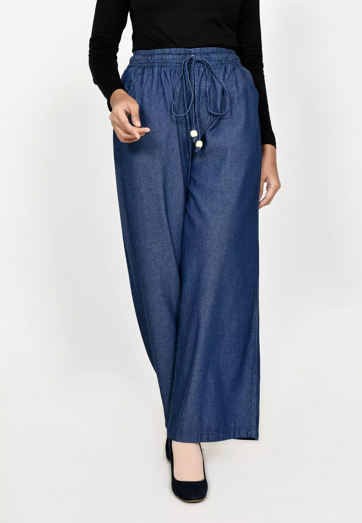 Kulot Denim Emma [Panjang 102 cm] DARK BLUE