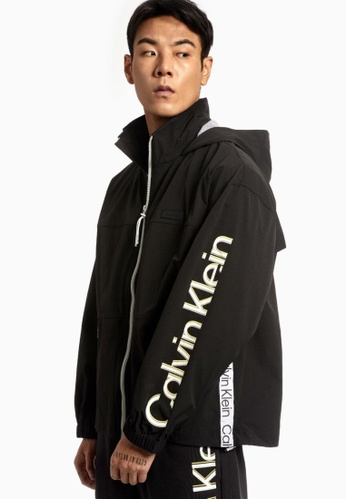 Calvin Klein CKJ Lightweight Jackets Windbreaker Black | ZALORA Philippines