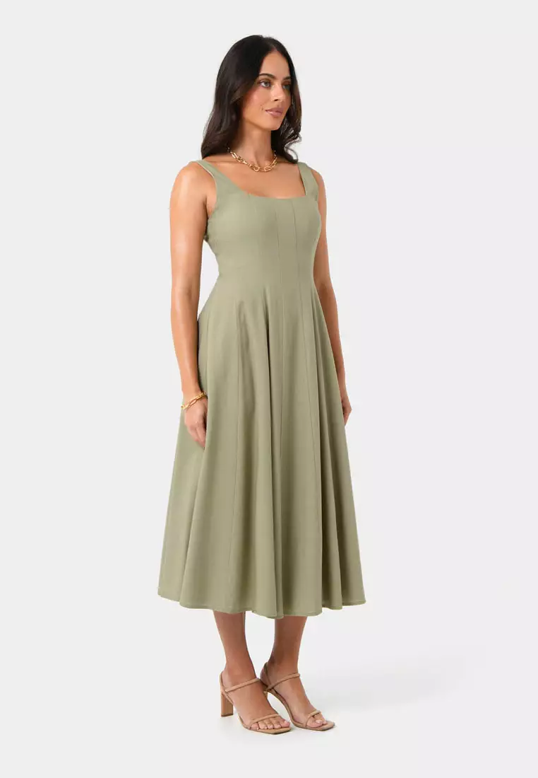 Saira 2 Linen A-line Dress
