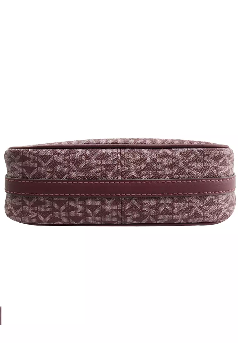Jet Set Charm Small Logo Pochette - Merlot