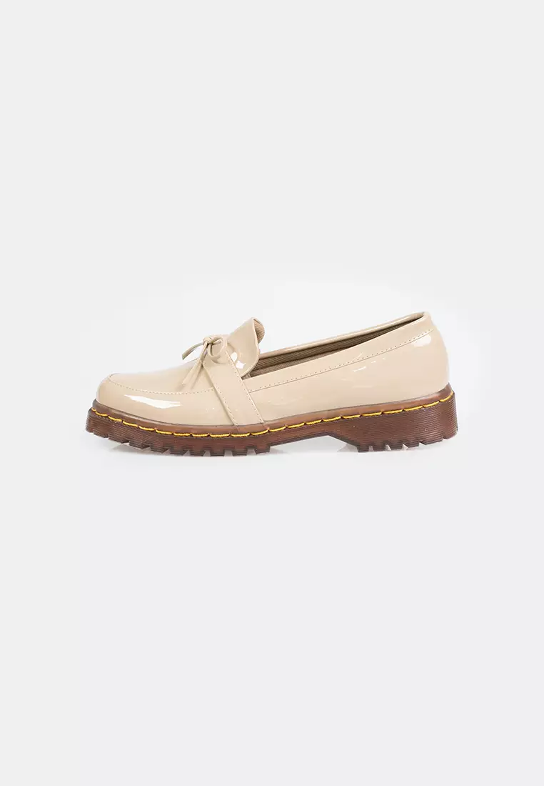 Seis Vini Sepatu Docmart Wanita Series-CREAM