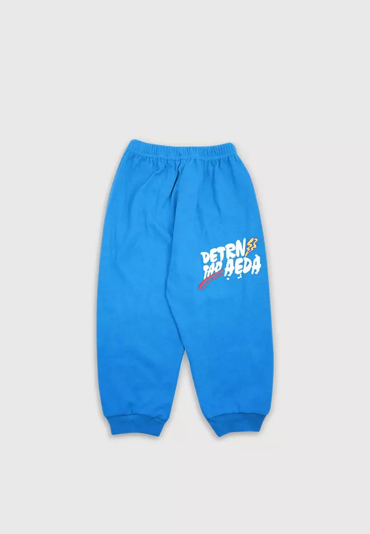 Wakakids Baju Hoodie Bayi Anak Laki Laki Setelan Celana Jogger 3053 Turkis