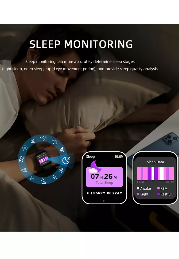 SmartWatch ZL54C Jam Pintar Full Touch Screen 1.83inci Olahraga BT Call Jam Tangan Wanita/Pria pink dengan tali jam gratis