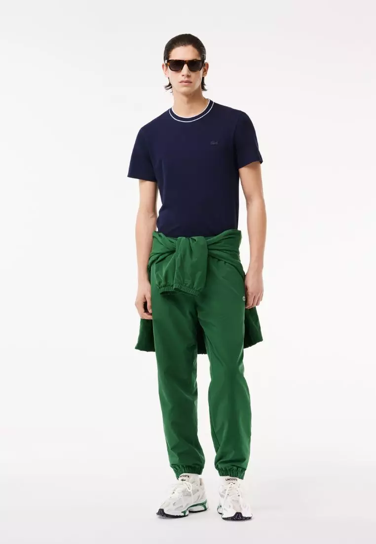 Stretch Piqué Stripe Collar T-shirt