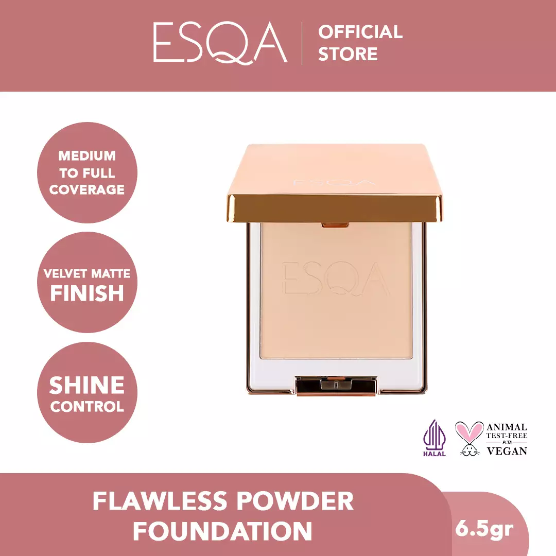Jual ESQA ESQA Flawless Powder Foundation Granola Original 2023