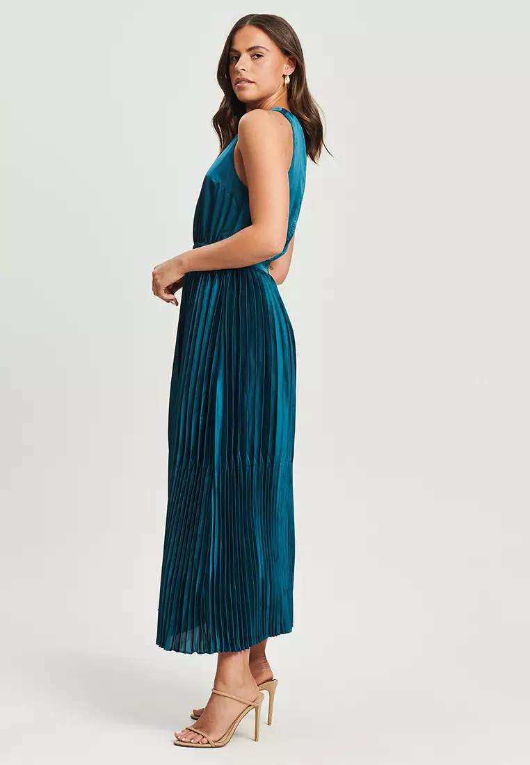 Coast monroe sales lurex maxi dress