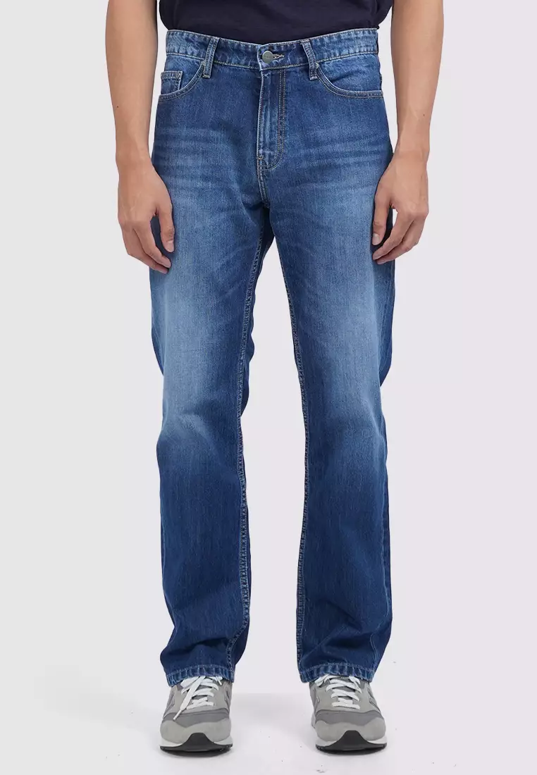 Tirajeans Straight Pants 7-MLDSSEA125C011 Med Blue
