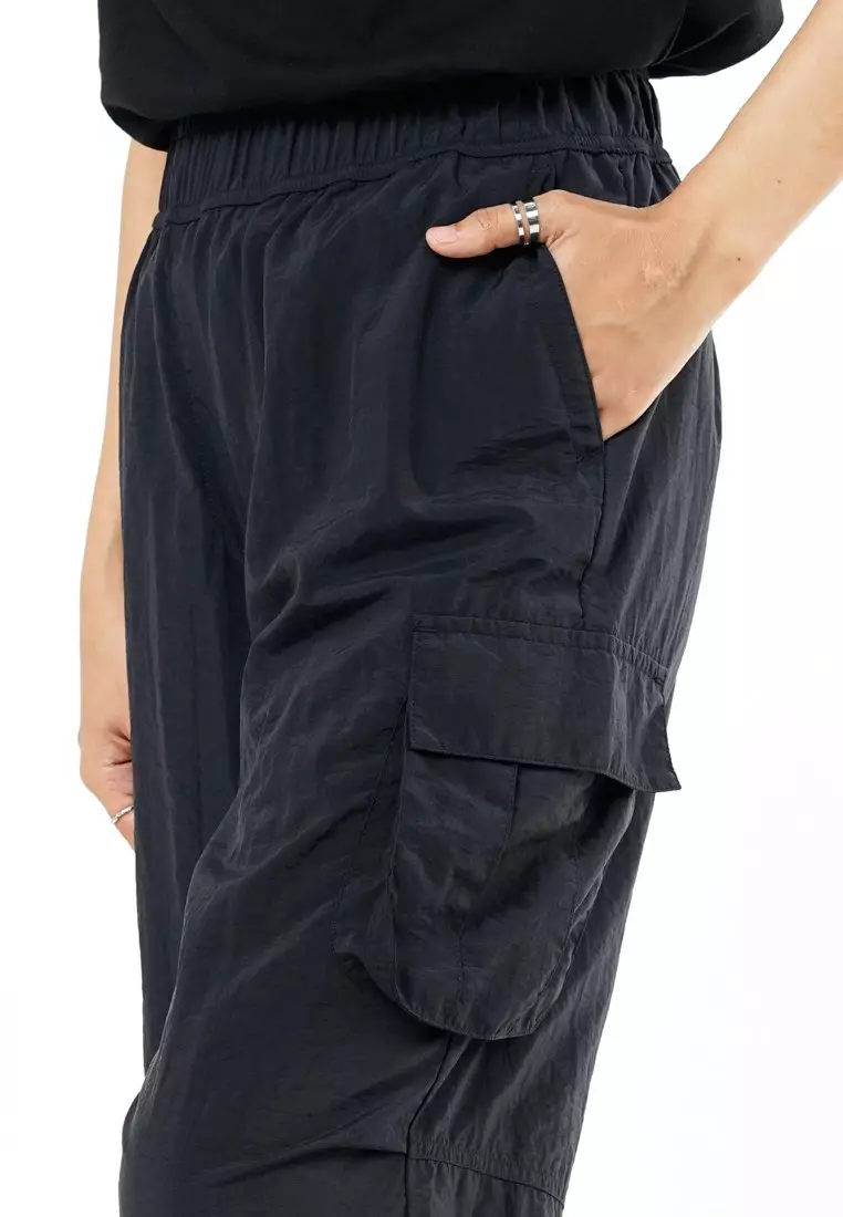 Greenlight Women's Long Cargo Pants Loose Fit Nylon Taslan Naho HP-C071225