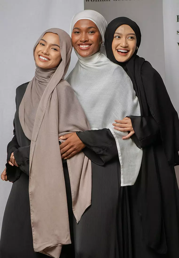 Viscose Pashmina Nour Shawl Coffee NEW