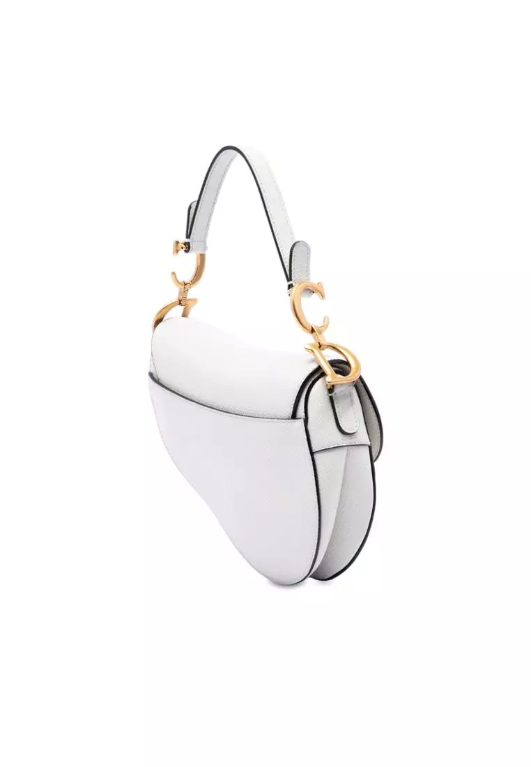 Pre-Loved Dior Mini Grained Calfskin Saddle Bag