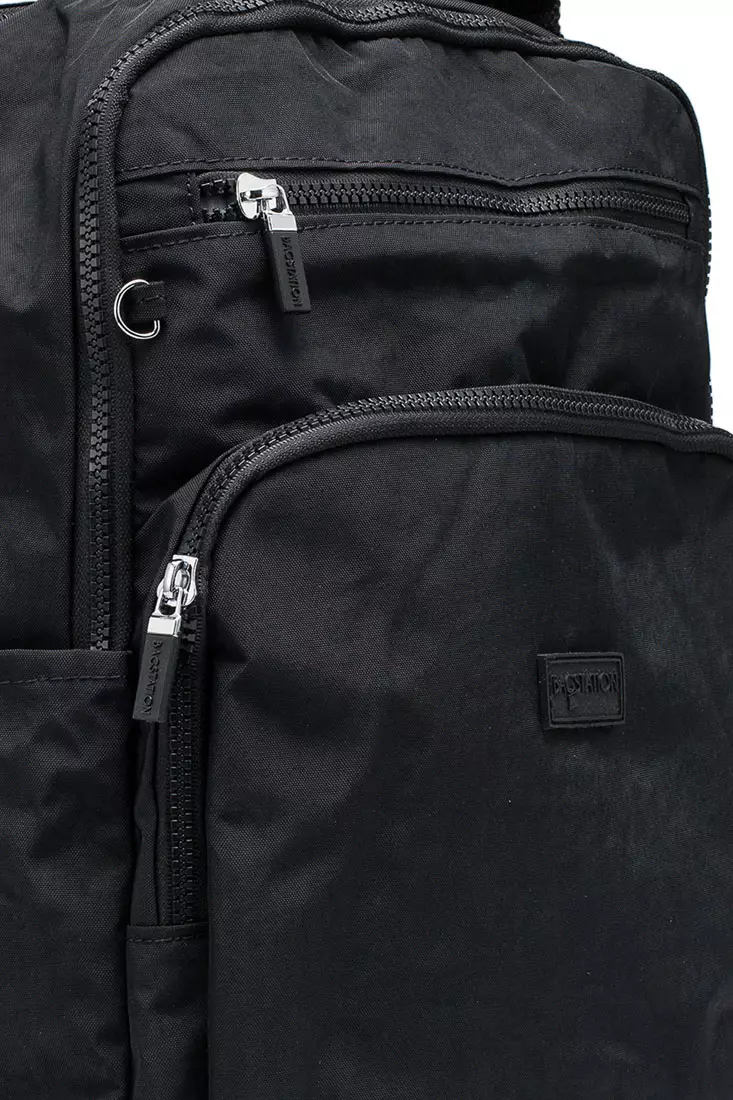 Crinkled Nylon Backpack