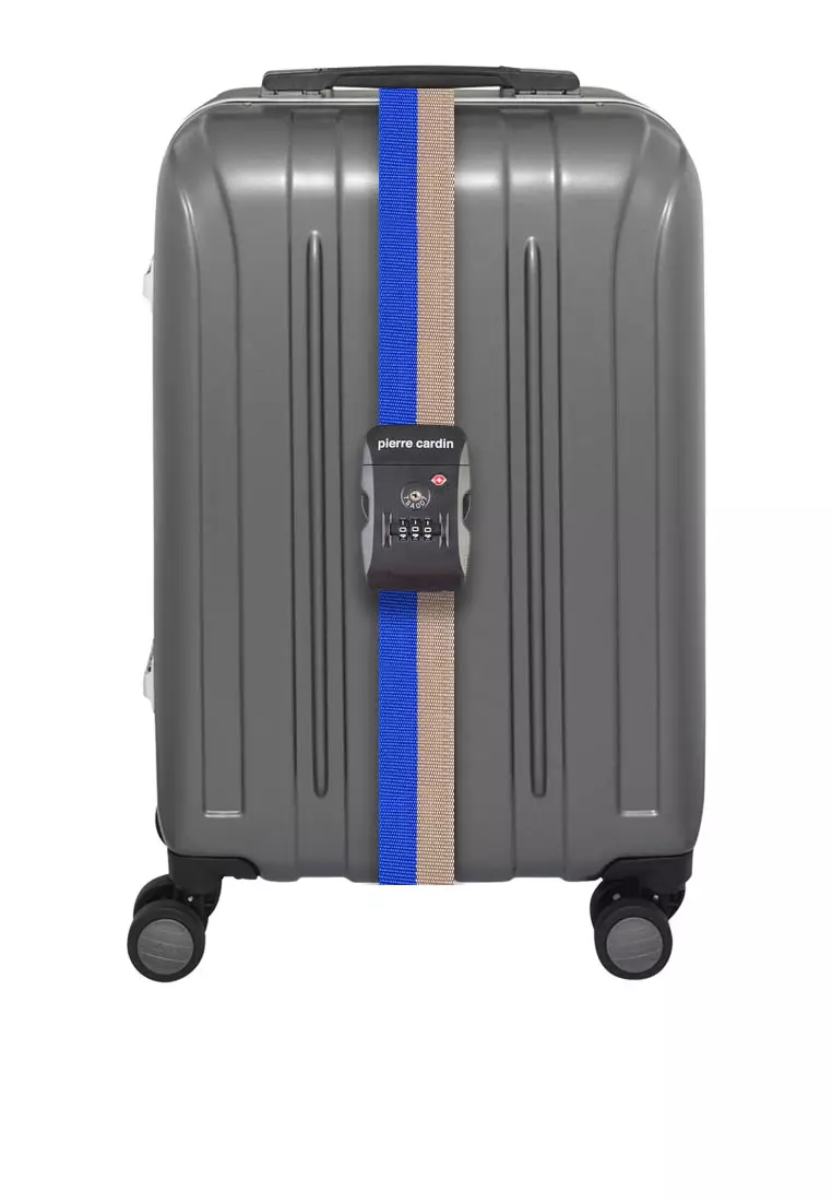 Pierre Cardin Strap Koper Travel Strap to Secure Luggage Tali Pengaman Sabuk Koper TSA