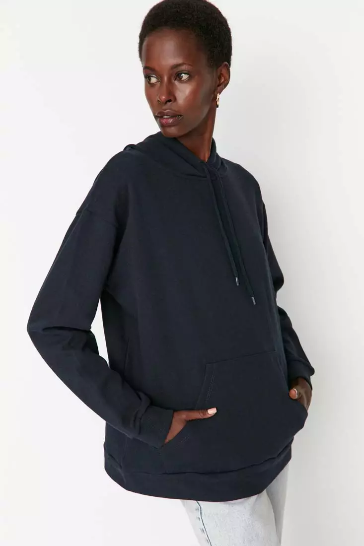 Buratti KANGAROO - Felpa con cappuccio - black/nero
