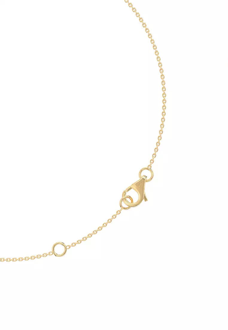 Court Charm Necklace in Vermeil Yellow Gold D/E-VVS/VS (0.50ct TDW)