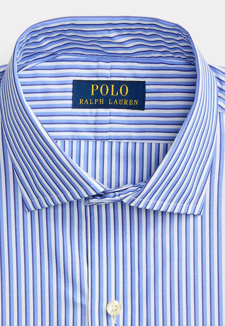Custom Fit Striped Poplin Shirt
