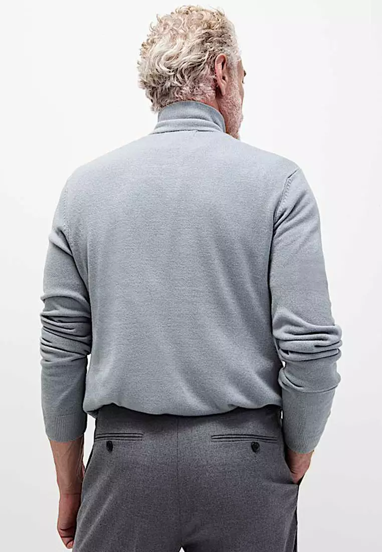 Cashmilon™ High Neck Half Zip Jumper