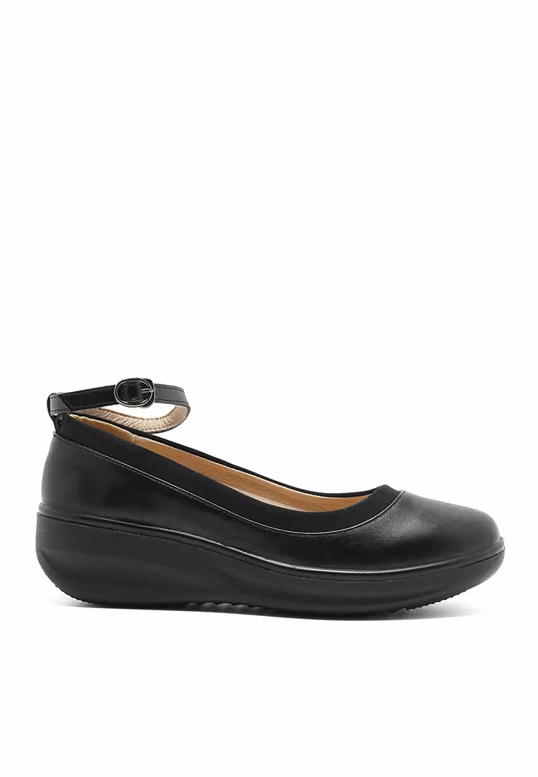 Discount on Figlia  shoes - SKU: Divina Wedge School Shoes